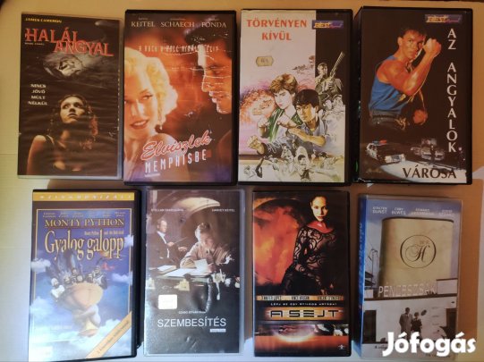 20 db. VHS kazetta egyben olcsón! Műsoros videokazetta