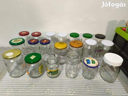 20 db literes befőző üveg fém tetővel