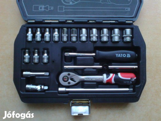 20 db-os 1/4-os Cr-V dugókulcs (3.5-től 14-ig) készlet