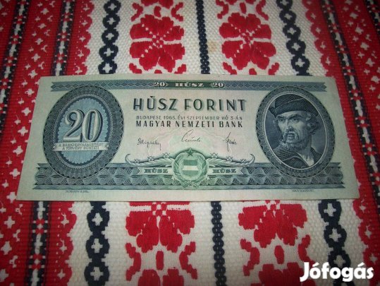 20 forint 1965 évjáratú. Ritka