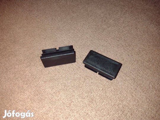 20 x 40 mm-es záró kupak, profil vég, műanyag fekete