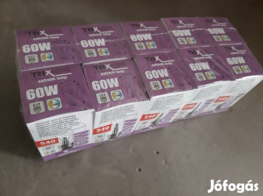 20db 60W hagyományos izzó, égő, E27, nem Tungsram