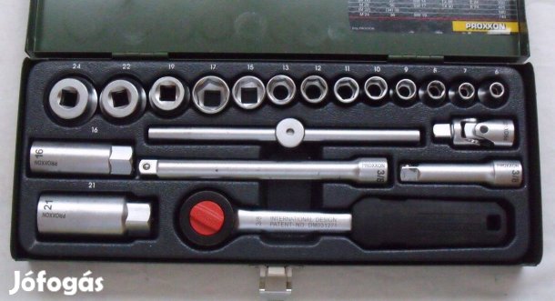 20db-os dugókulcs készlet: Proxxon Original. Új, 50eft