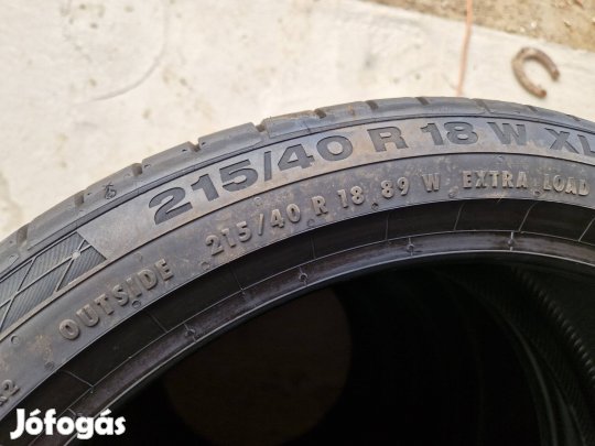 215/40R18 Continental új demó nyari garnitúra