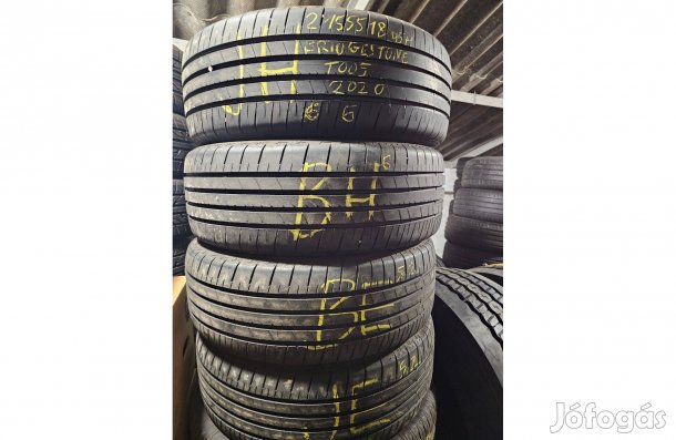 215/55R18 Bridgestone T005 Használt Nyári Gumi Akció!!!