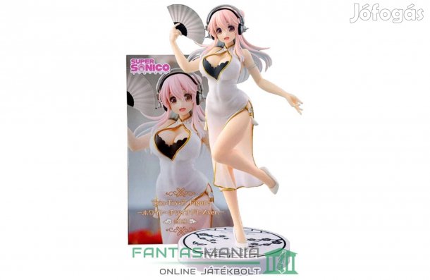 21cm Anime figura Super Sonico Trio-Try-iT China Dress White Ver