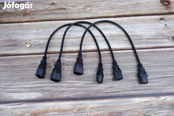 220V-os műszer csatlakozó kábel apa anya UPS kábel 0.5m