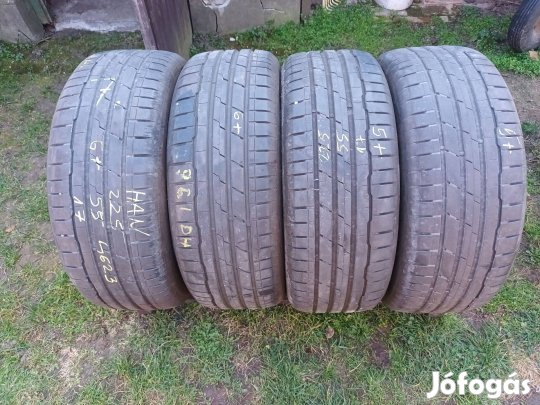 225/55r17 Hankook használt nyárigumi 4db