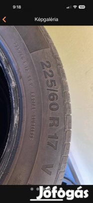 225/60R17 nyári gumik egyben eladó 