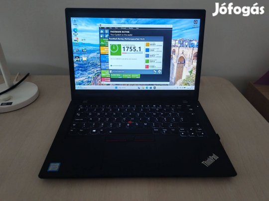 228 Eladó Lenovo L480 i5 8 gen laptop HD 256SSD 8GB RAM Gyári Magyar v