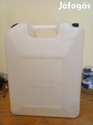 22 Literes Élelmiszeripari Műanyag Kanna Tiszta, Újszerű