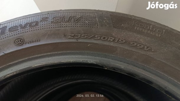 235/ 50 R19 . 99V. 4.db. Hankook seal guard ventus S1Evo2