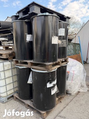 240L fém hordó zárható tetővel