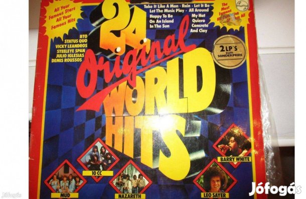 24 Original World Hits dupla bakelit hanglemez eladó
