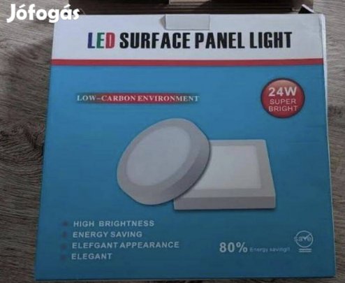 24 W mennyezeti LED 27x27 cm, izzó, panel