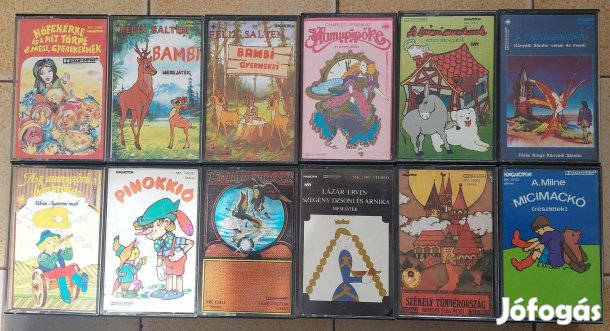 24 darab magyar mesekazetta
