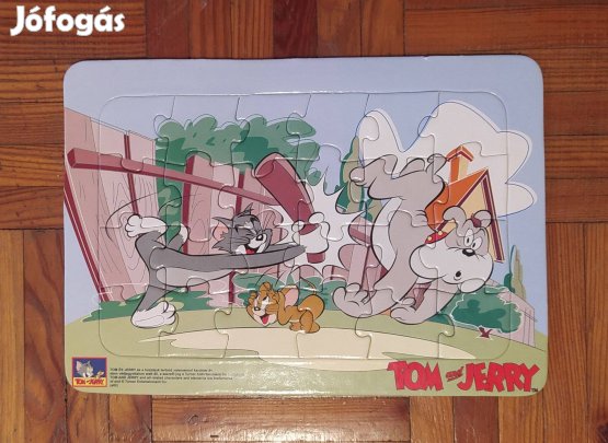 24 darabos Tom & Jerry puzzle, kerettel-alappal
