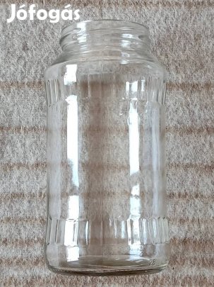 24 db 720 ml-es magas befőttes üveg tetővel, személyes átvétellel 