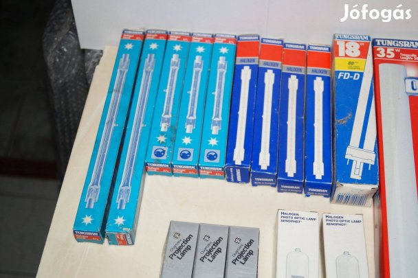24 db halogén izzó osram tungsram neon cső lámpa pálcaizzó projektor