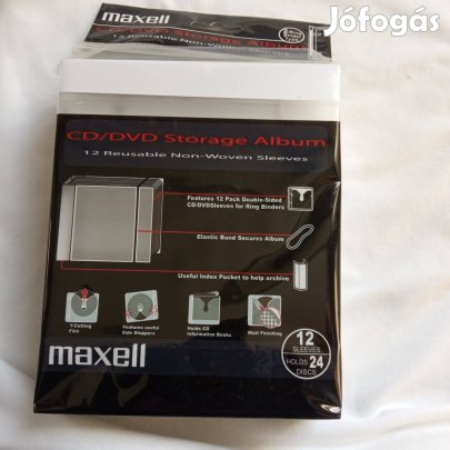 24 lemezes új cd dvd tartó