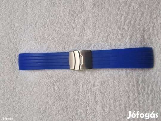 24 mm-es kék szilikon óraszíj eladó