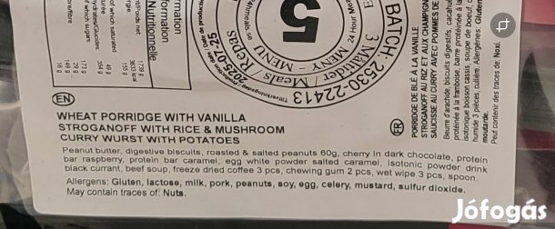 24 órás Svéd MRE ételcsomag