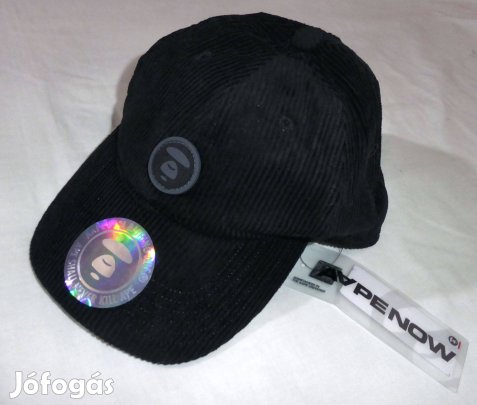 24ezres Aape kordbársony pamut fekete baseball sapka Bathering Ape