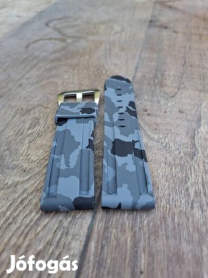 24mm-es új Camouflage szilikon óraszíj eladó 