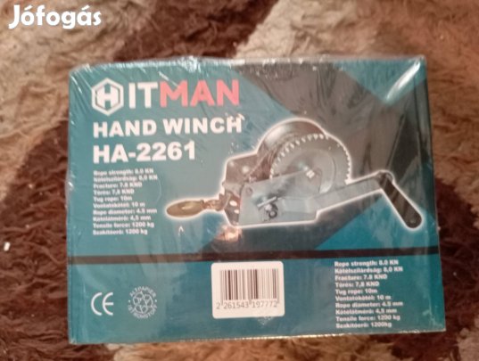 2500 kg kézi csörlő 