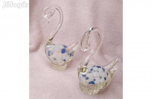 2512/49 Üveg hattyú pár