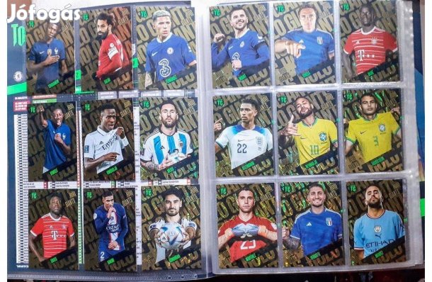 25 Holo Giants focis kártya teljes Top Class 2023 sor albummal