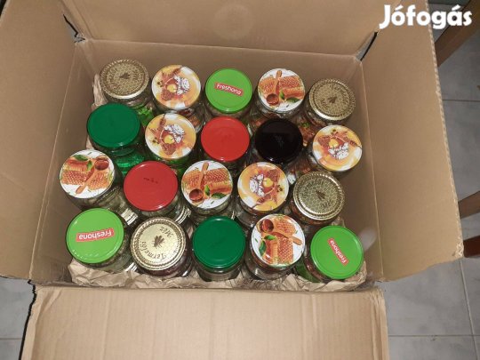 25 befőttes üveg fedővel