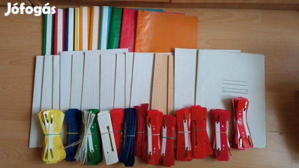 25 db iratlefűző dosszié +300db színes lefűző csík 2200Ft