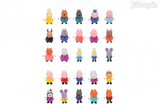 25 db-os Peppa malac jellegű figura szett