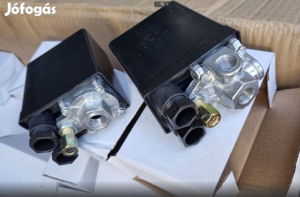 25 literes és 50-100 literes tartályos kompresszorhoz nyomáskapcsoló