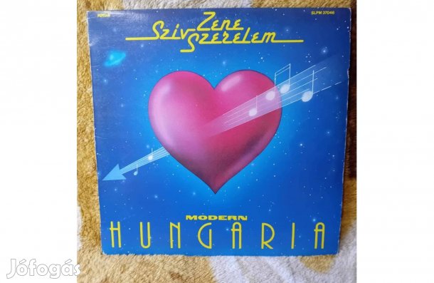2601/33 Modern Hungária Szív zene szerelem Slpm 37046 - bakelit lemez