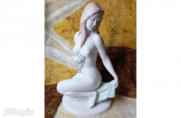 2601/51 Aquincum porcelán nagyon ritka, nagyméretű akt