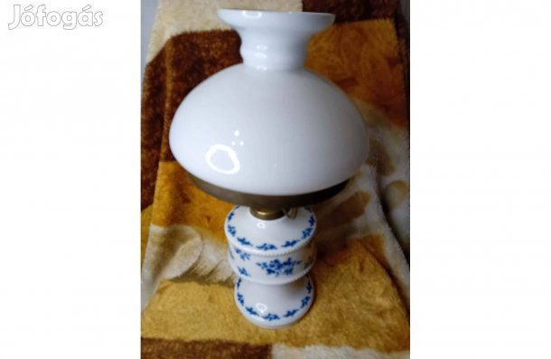 2602/12 Wallendorf echt kobalt német porcelán asztali lámpa