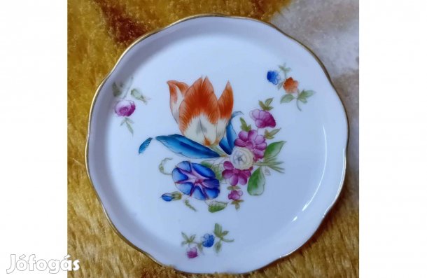 2602/5 Herendi porcelán Bouquet de Tulipe mintás gyűrűtartó tálka - 19