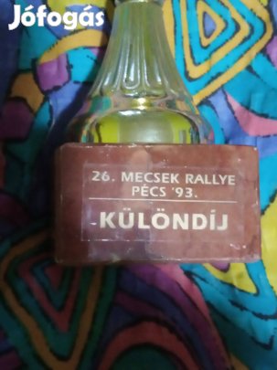 26. Mecsek Rallye különdíj serleg - 1993 25000ft óbuda személyes átvét