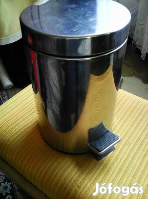 26 cm magassága rozsdamentes acél szemetes edény pedálos