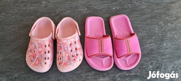 26-os klumpa, ill. 29-es szivacs papucs. Drarabár.