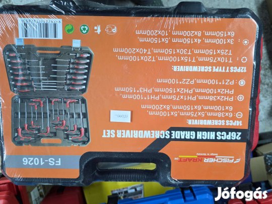 26 részes csavarhúzó + imbusz készlet erős, ütésálló kivitel