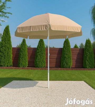 270 cm üvegszálas UV állóbb prémium napernyő bézs színű, szellőzővel