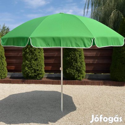 270cm üvegszálas prémium UV állóbb textil napernyő zöld színű,