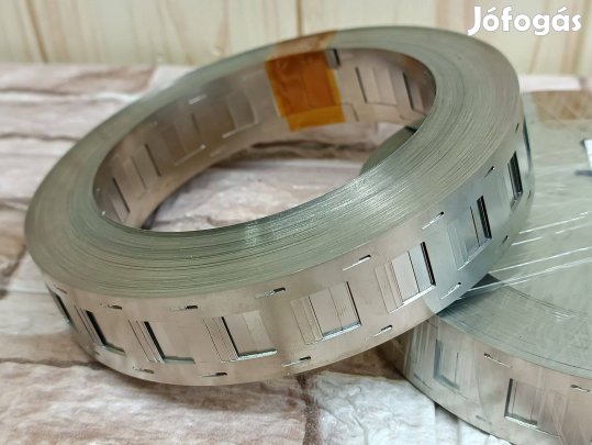 27.0x20.02x0,15 mm 2P nikkelezett acéllemez, 18650 akkumulátorpakkhoz