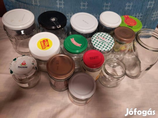 27 db befőttes üveg egyben eladó