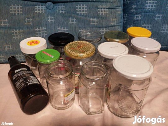27 db befőttes üveg egyben eladó