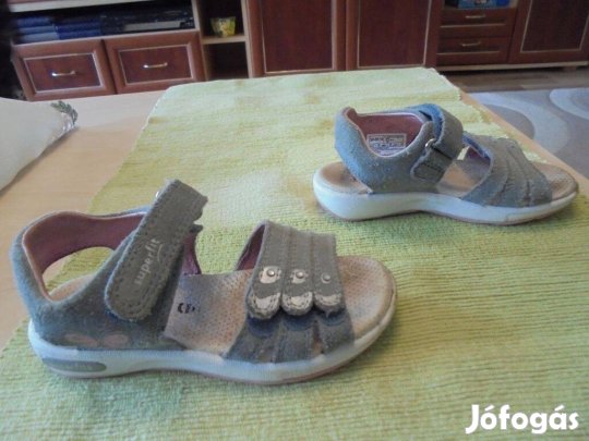 27-es Superfit 2 tépőzáras bőr lány szandál 27