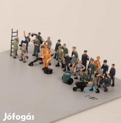 27db-os festett Pályamunkások  kollekció  1:87/H0 méret  (4160)